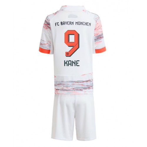 Fotbalové Dres Bayern Munich Harry Kane #9 Dětské Venkovní 2025-26 Krátký Rukáv (+ trenýrky)